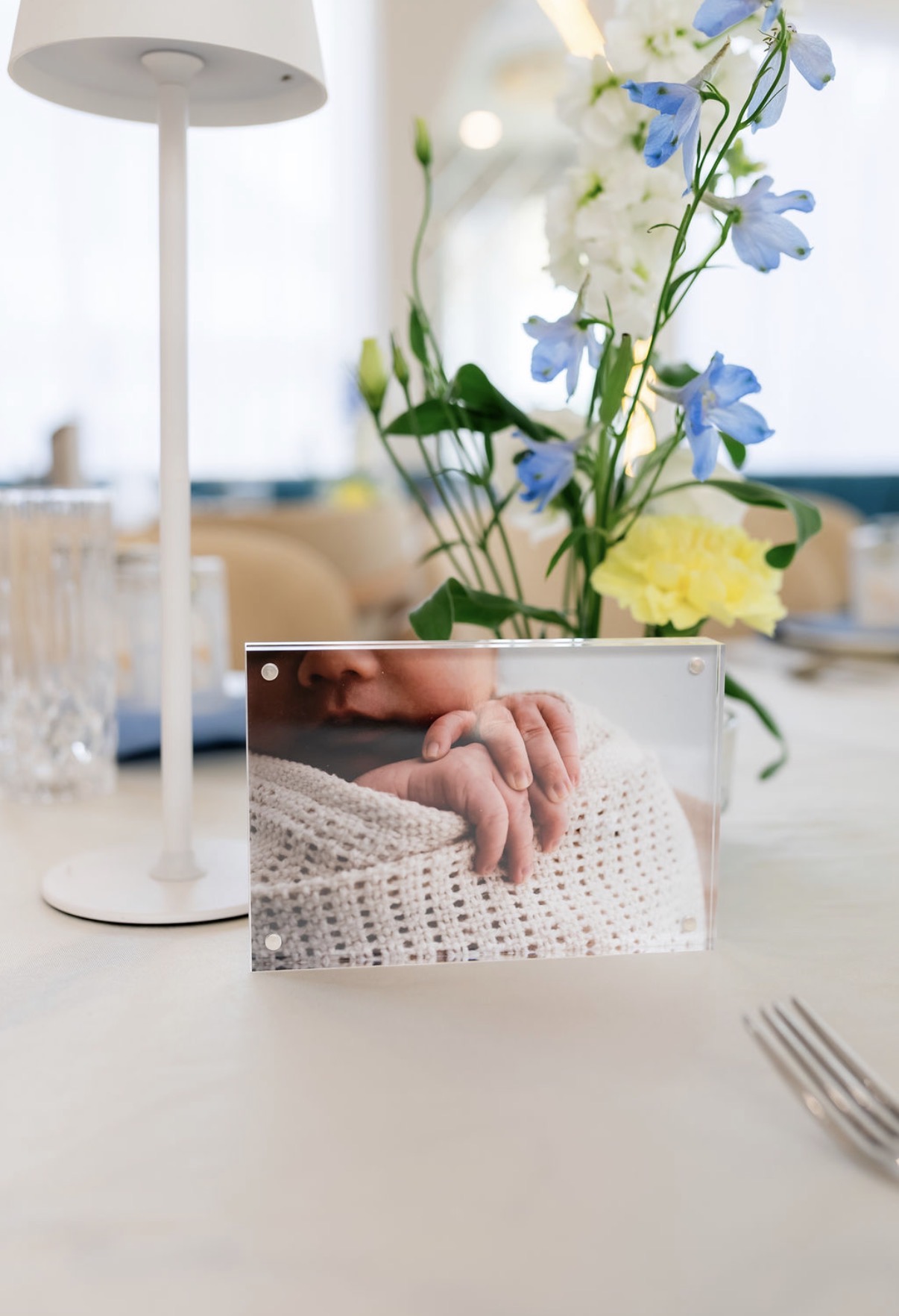 Table detail with florals
